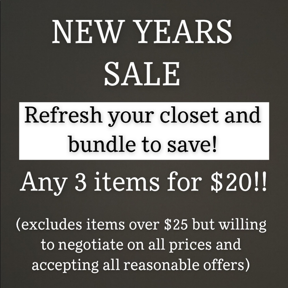 NEW YEARS SALE!